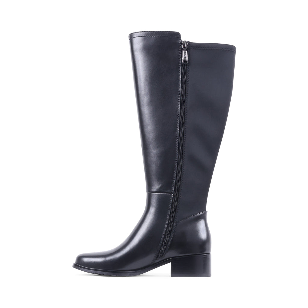 GEENIE-WC BLACK LEATHER WATERPROOF BOOT