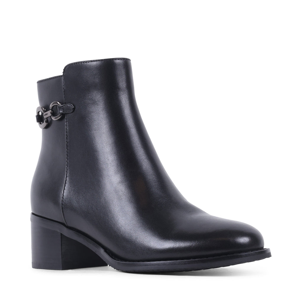 HAVEN BLACK LEATHER WATERPROOF BOOT
