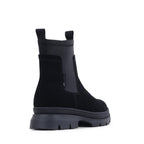 NICOLEES BLACK SUEDE WATERPROOF BOOT