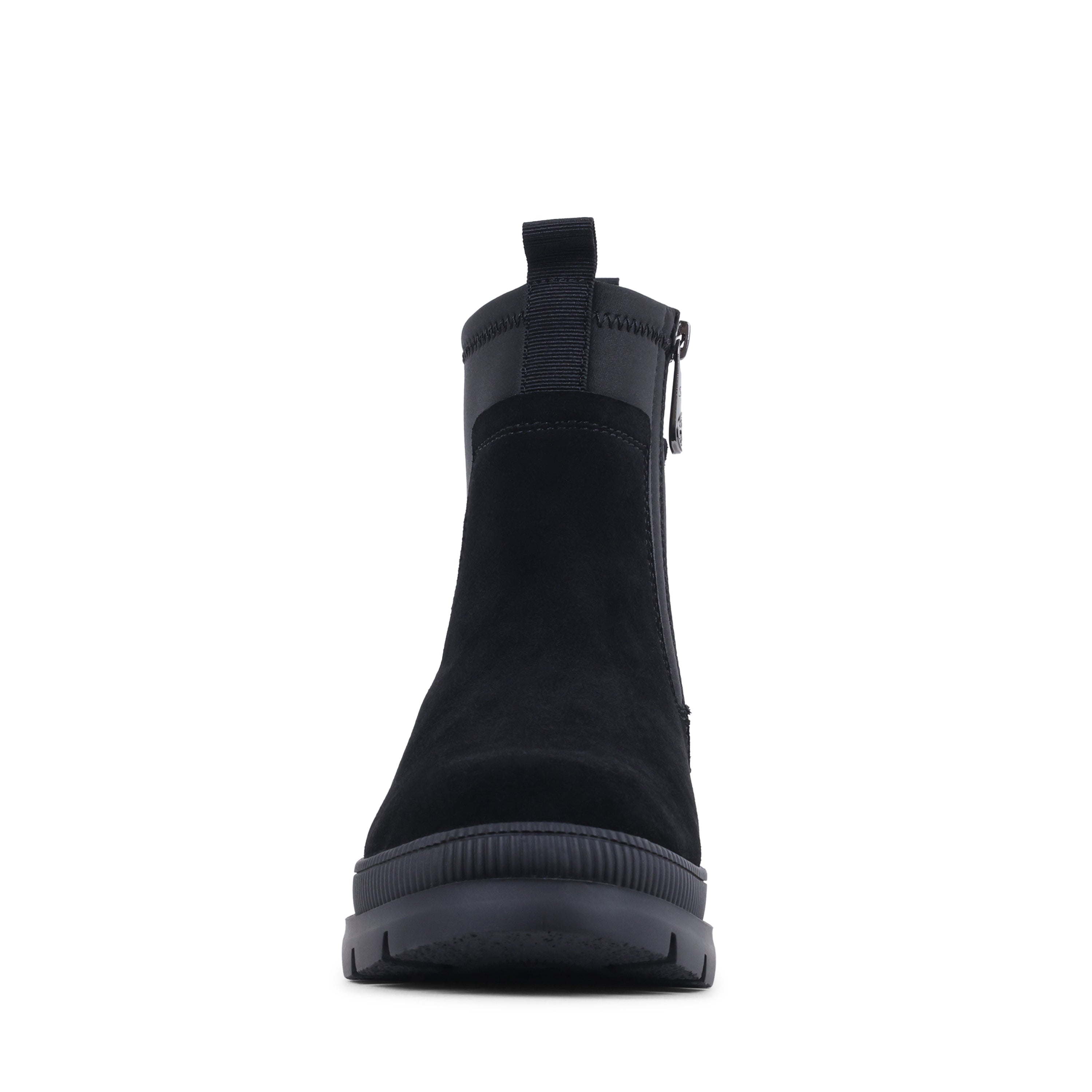 NICOLEES BLACK SUEDE WATERPROOF BOOT