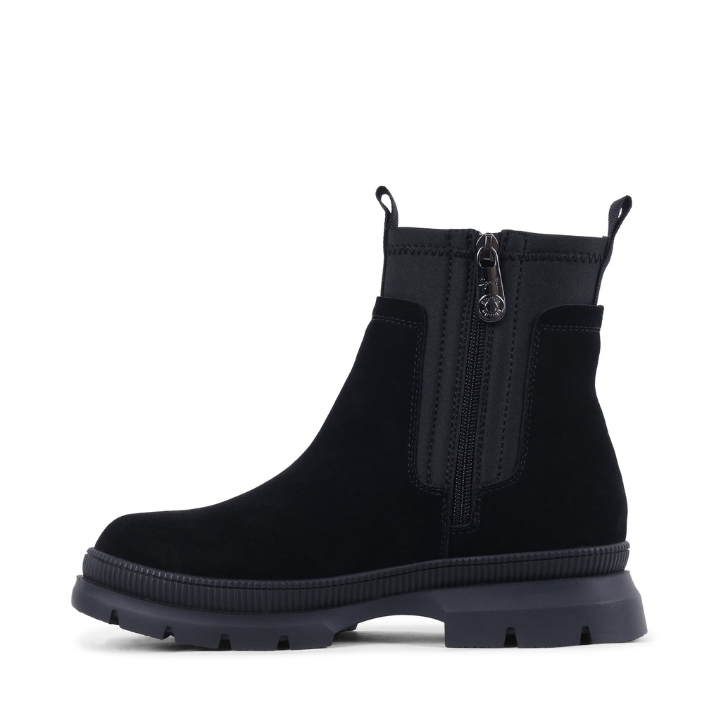 NICOLEES BLACK SUEDE WATERPROOF BOOT