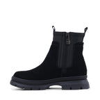 NICOLEES BLACK SUEDE WATERPROOF BOOT