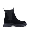 NICOLEES BLACK SUEDE WATERPROOF BOOT