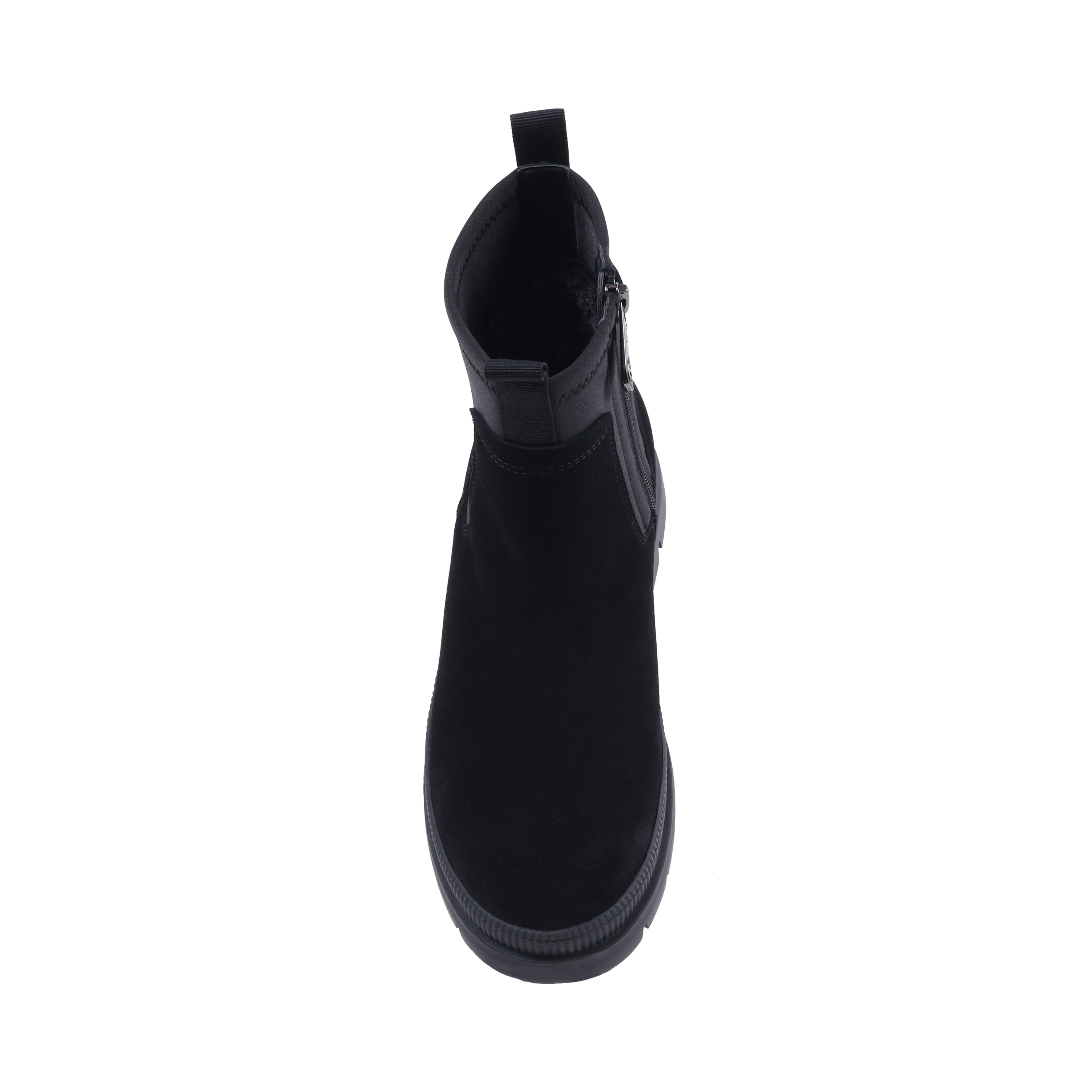 NICOLEES BLACK SUEDE WATERPROOF BOOT
