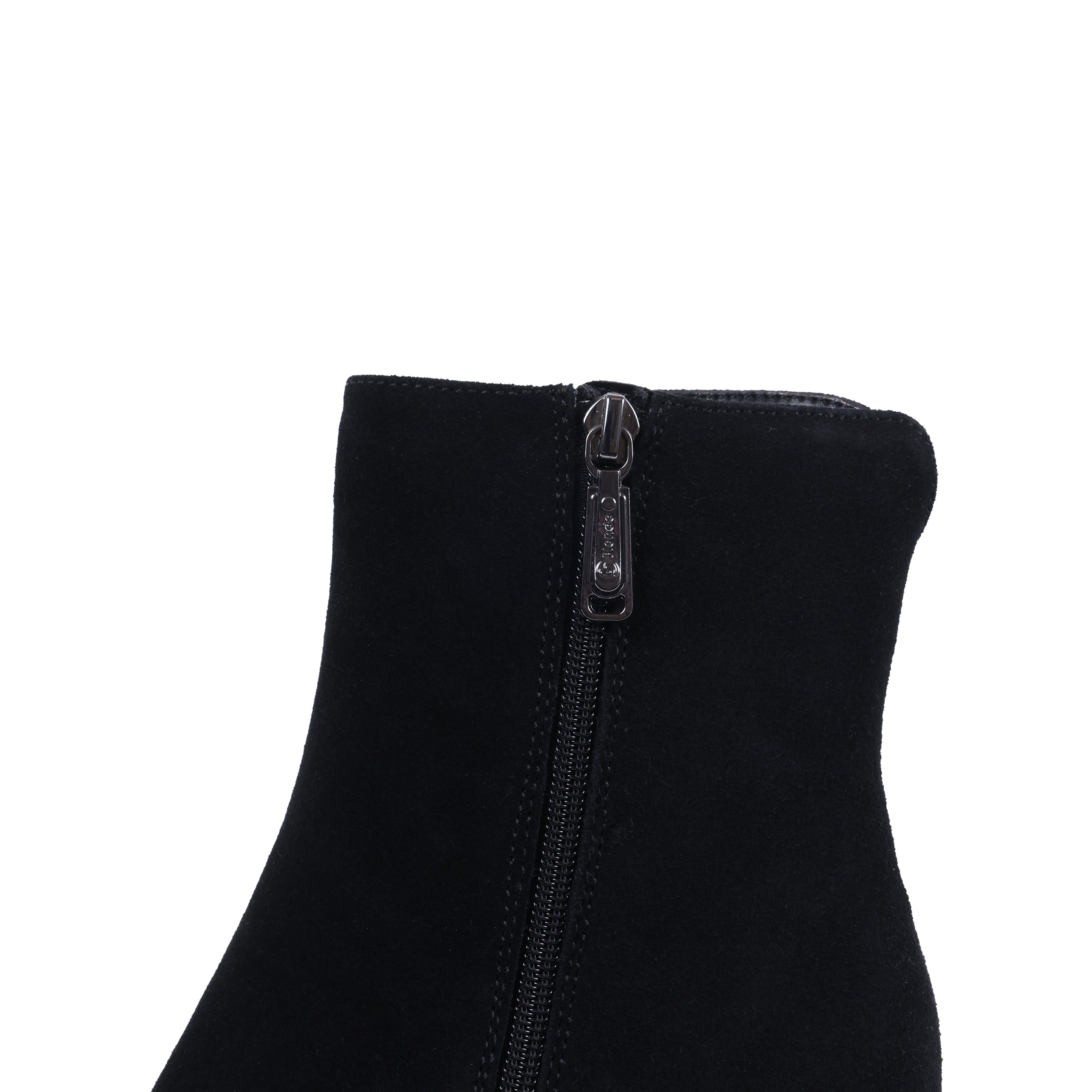 YUSRAS BLACK SUEDE WATERPROOF BOOT