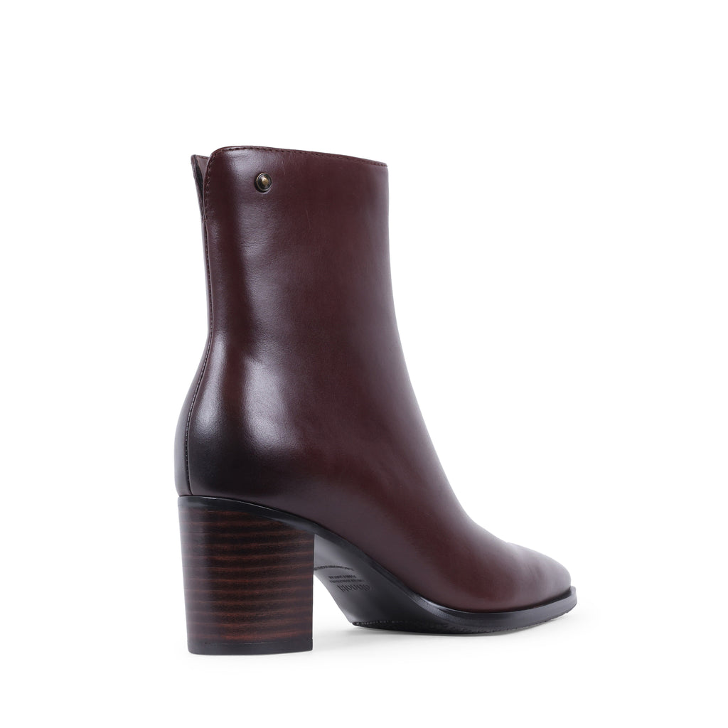 YUSRA CAFE LEATHER WATERPROOF BOOT