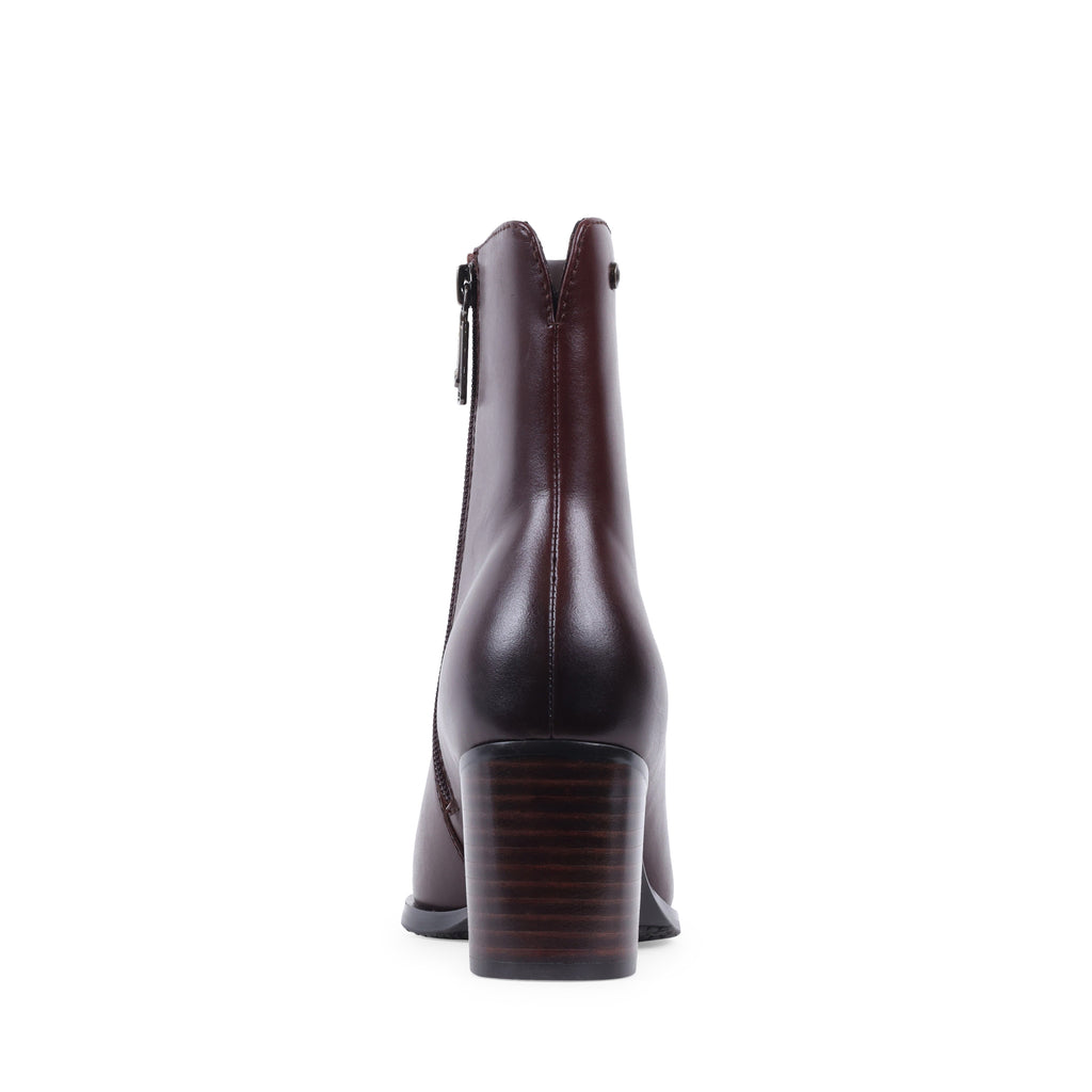 YUSRA CAFE LEATHER WATERPROOF BOOT