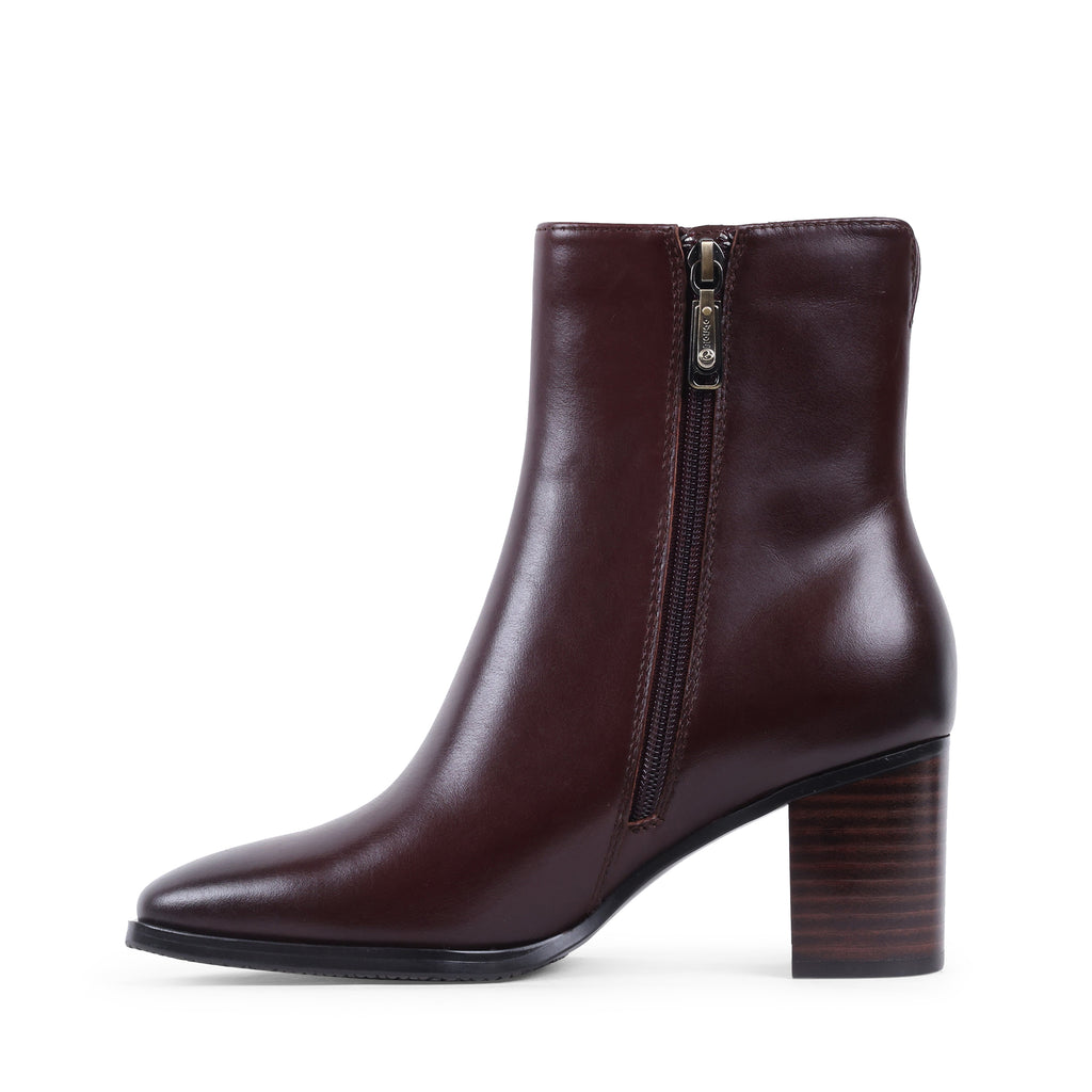 YUSRA CAFE LEATHER WATERPROOF BOOT