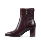 YUSRA CAFE LEATHER WATERPROOF BOOT