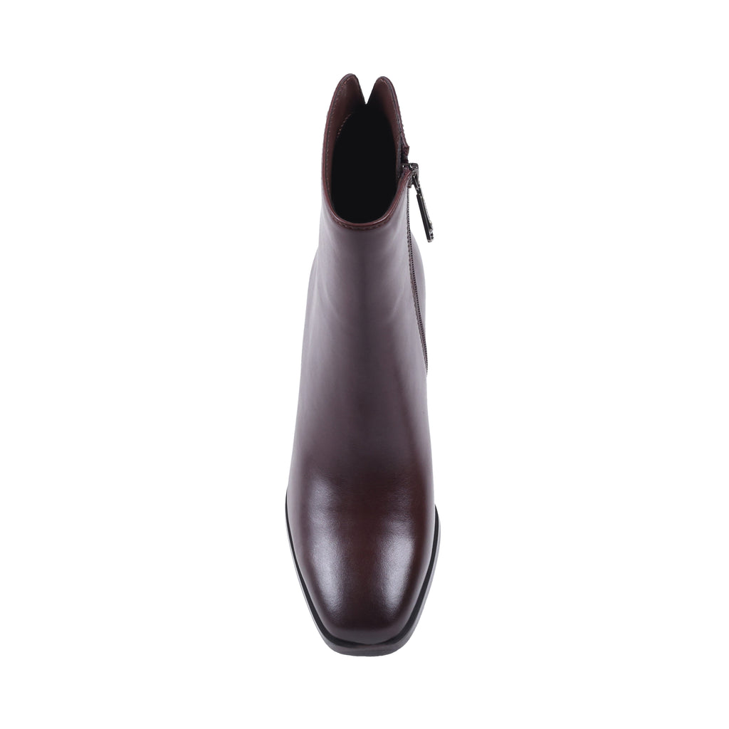 YUSRA CAFE LEATHER WATERPROOF BOOT