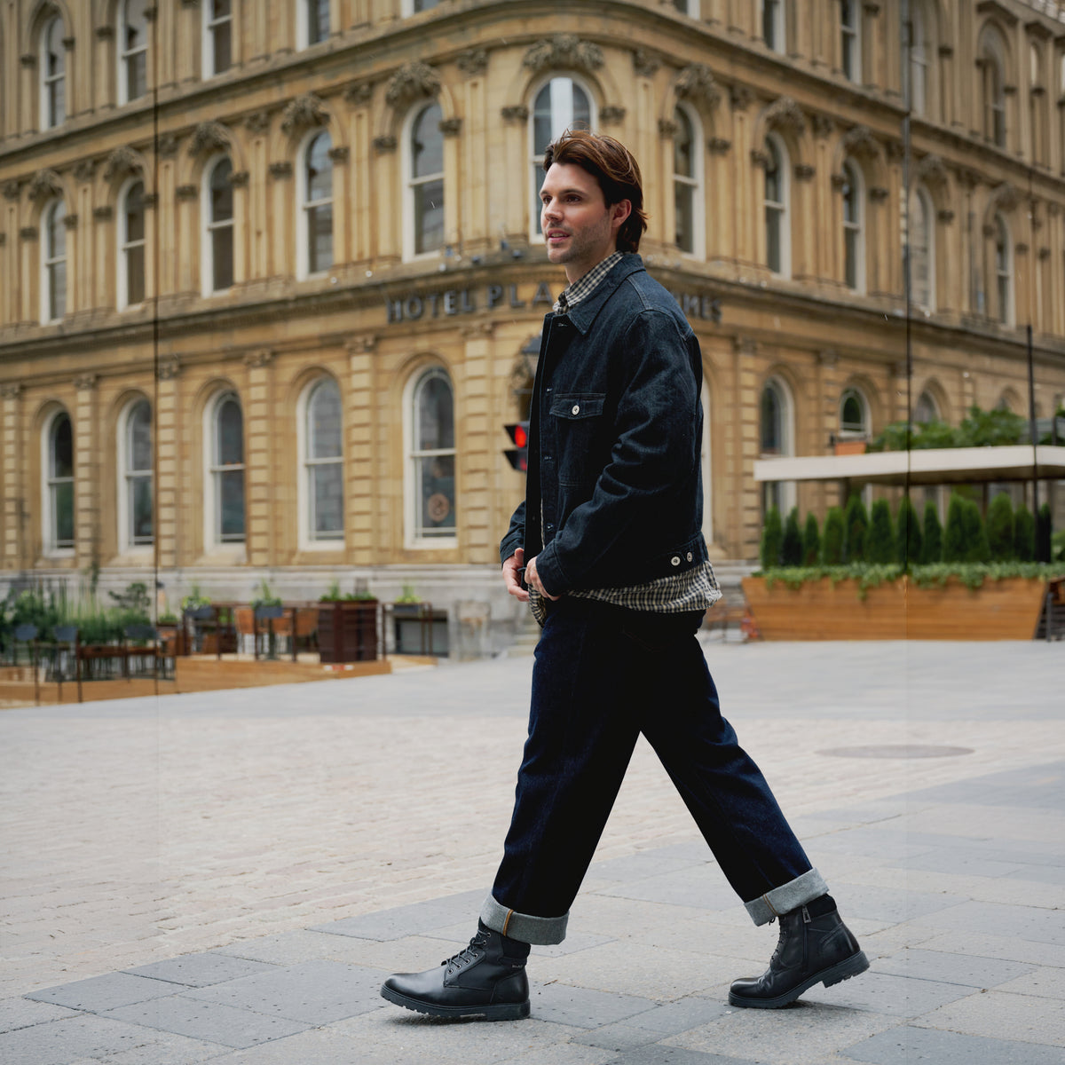 NALDO BLACK LEATHER