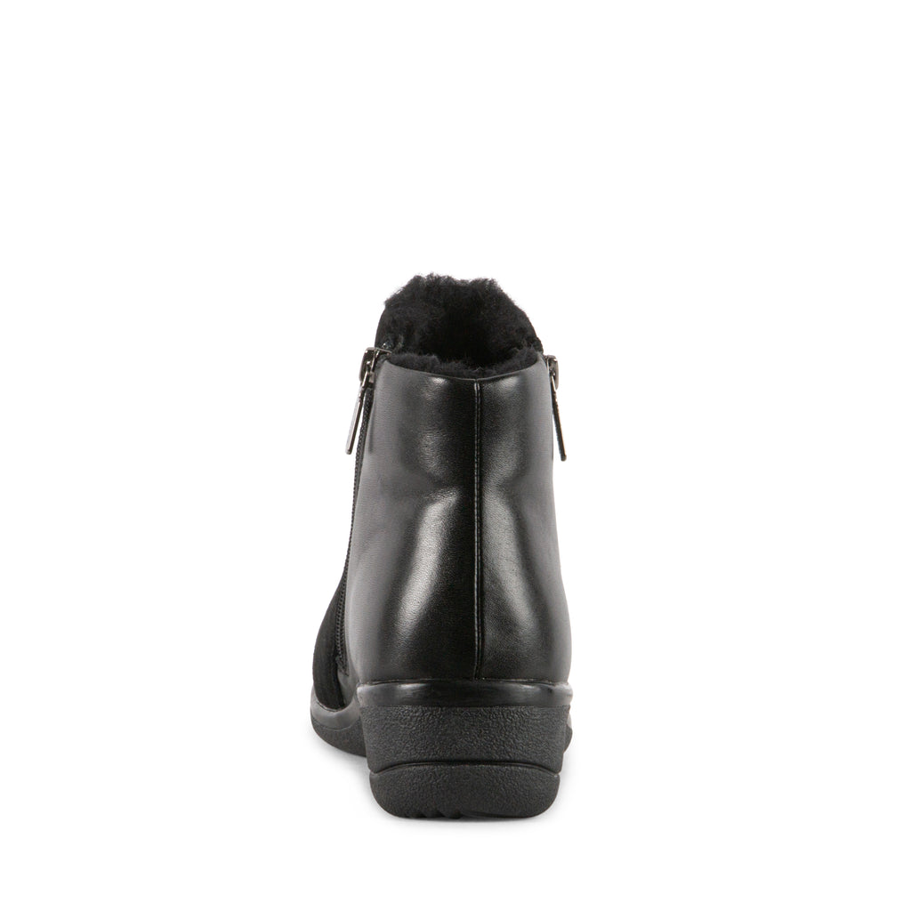 BLACK LEATHER/SUEDE