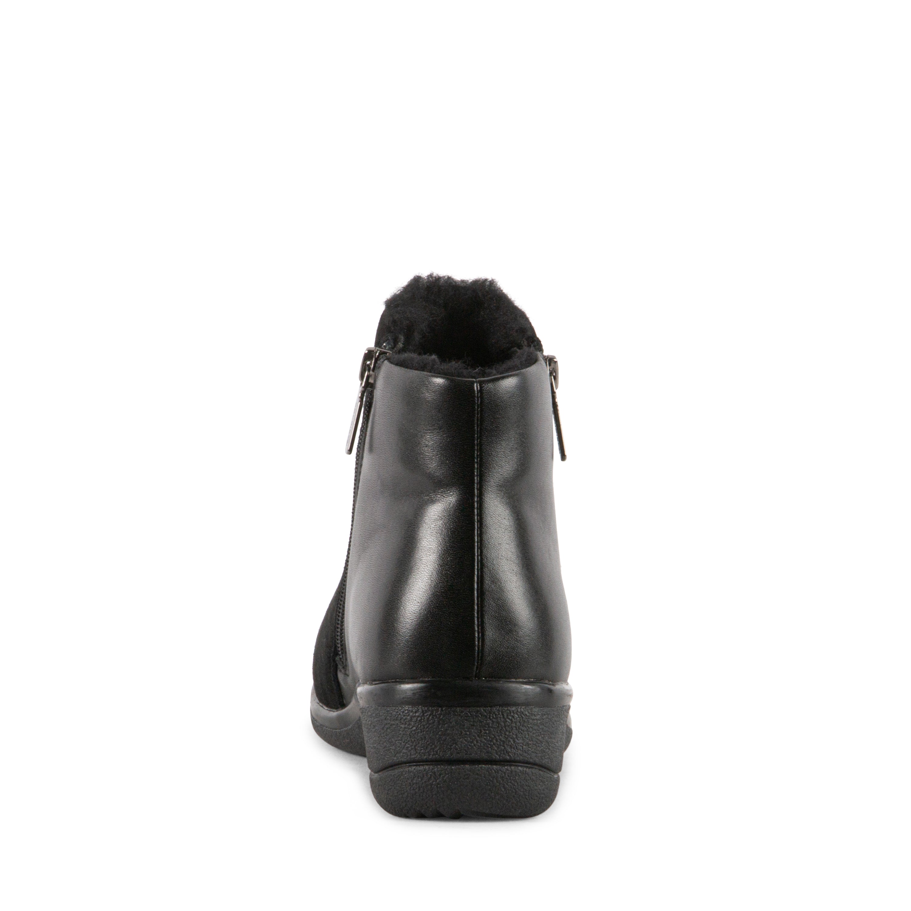 BLACK LEATHER/SUEDE