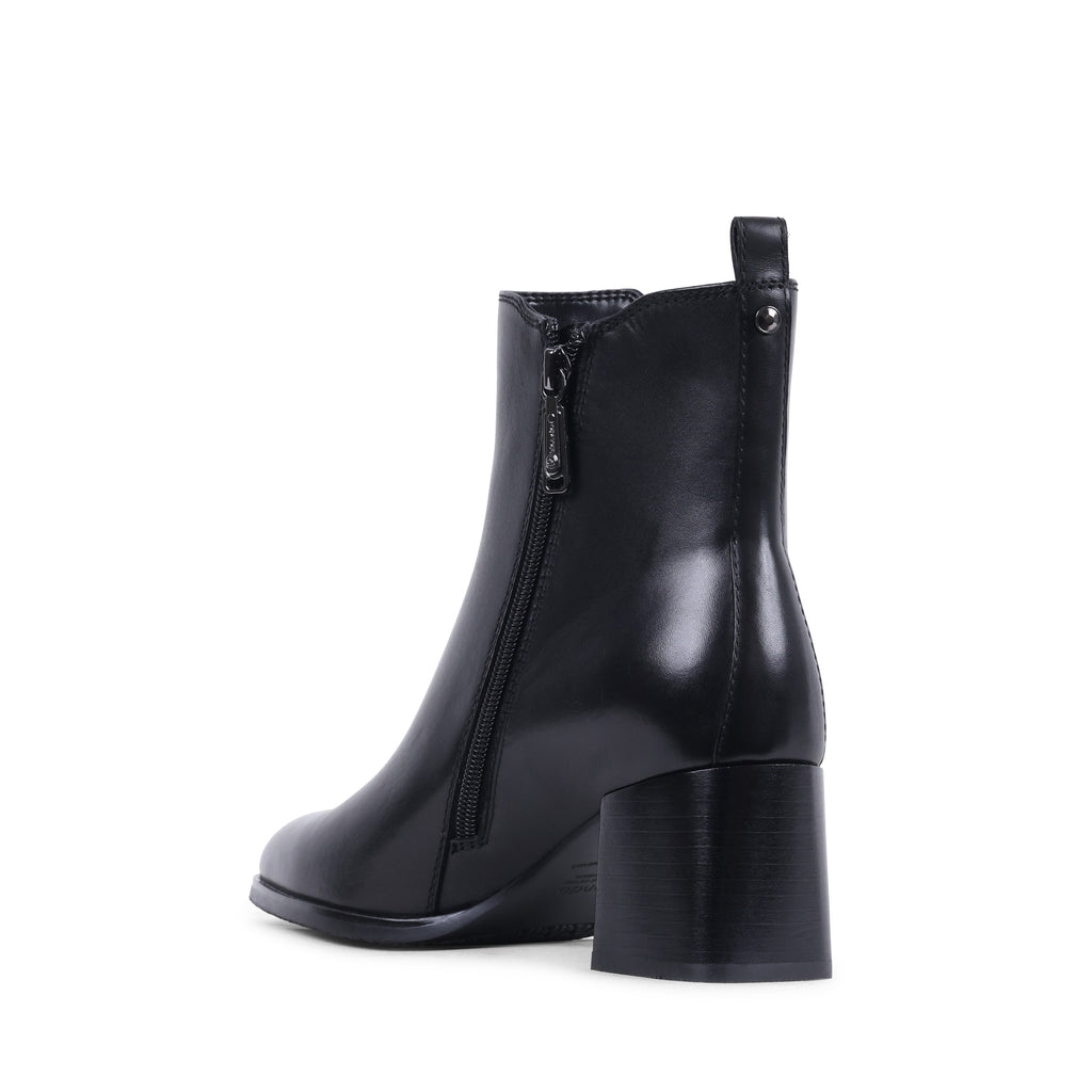 ANNALISE Black Leather Waterproof Boot / Bottes imperméables