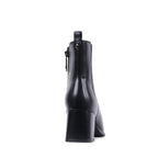 ANNALISE Black Leather Waterproof Boot / Bottes imperméables