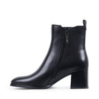 ANNALISE Black Leather Waterproof Boot / Bottes imperméables