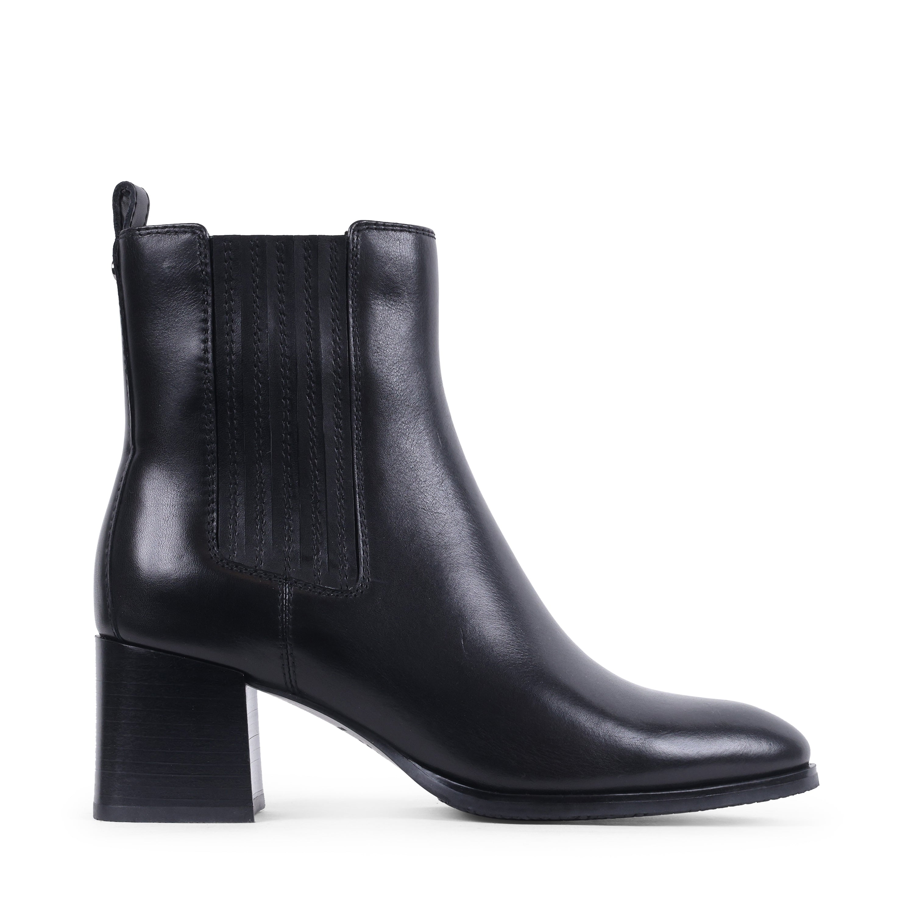 ANNALISE Black Leather Waterproof Boot / Bottes imperméables