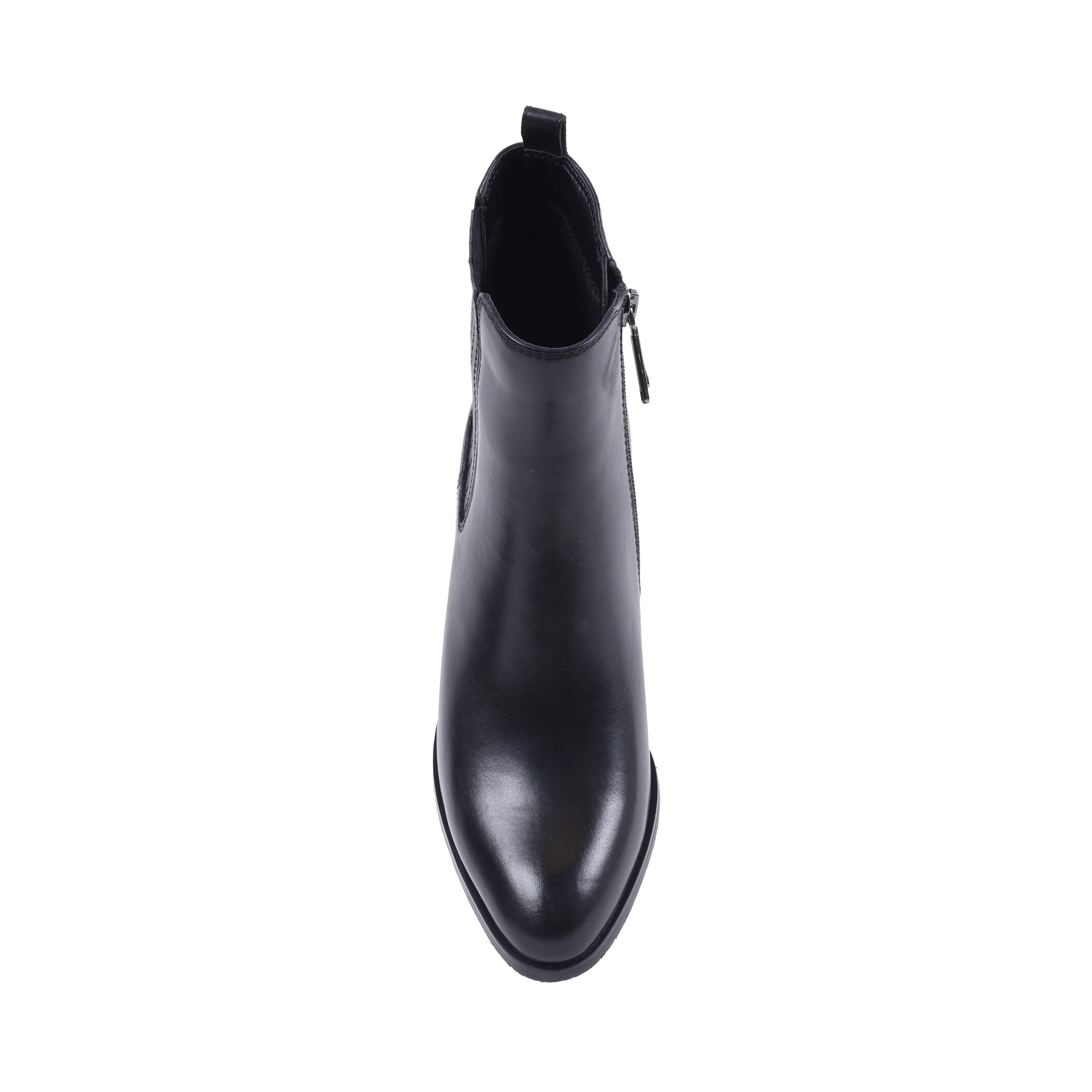 ANNALISE Black Leather Waterproof Boot / Bottes imperméables