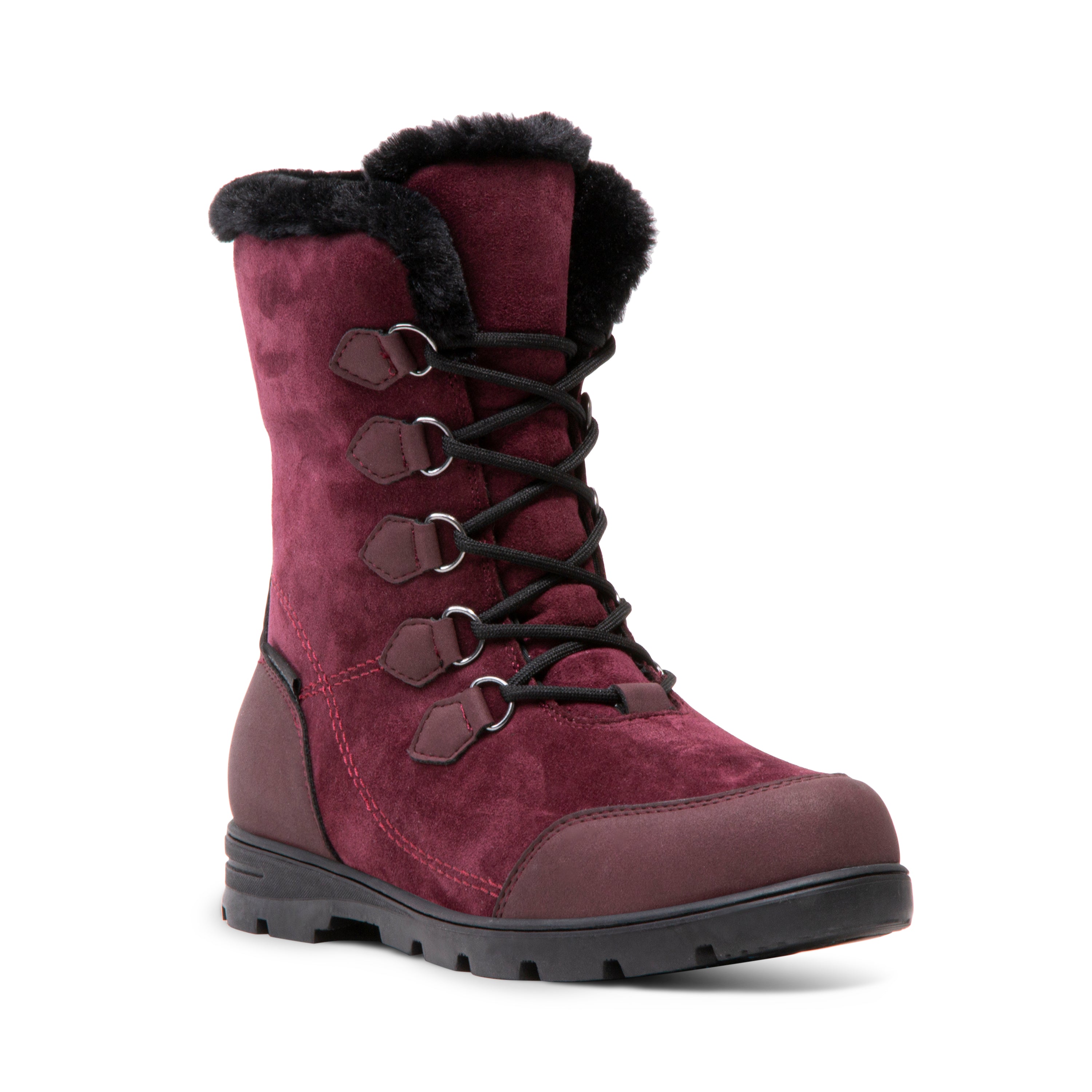 BURGUNDY SUEDE