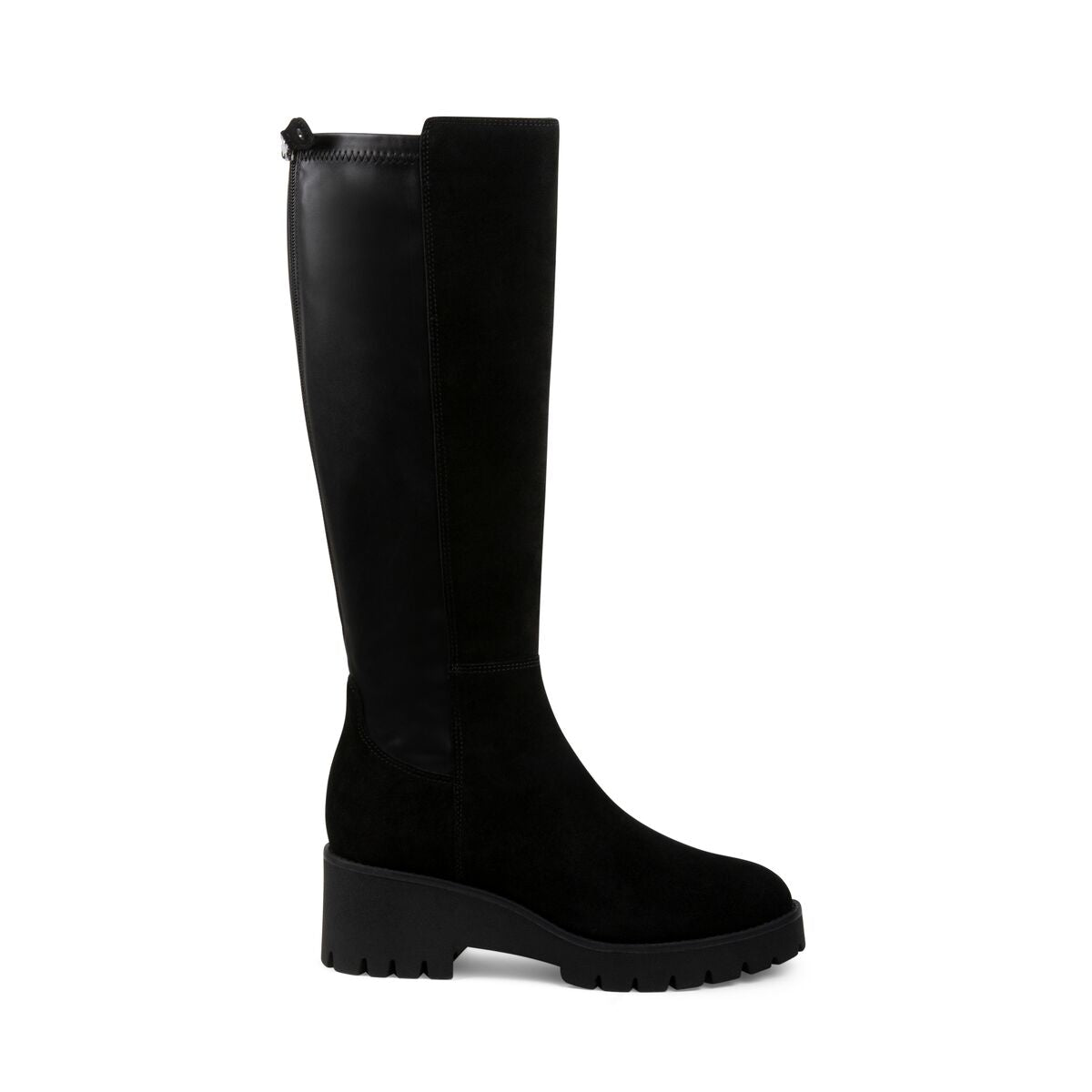 DARAS Black Suede Knee High Boots Women's Waterproof Boots – Blondo