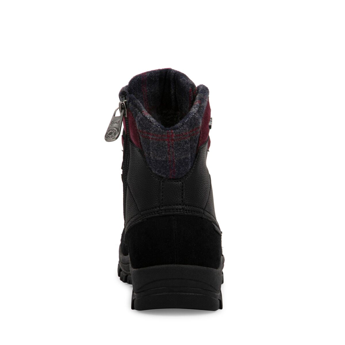 BLACK BURGUNDY SUEDE