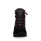 BLACK BURGUNDY SUEDE