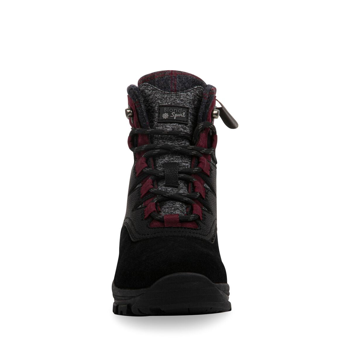 BLACK BURGUNDY SUEDE