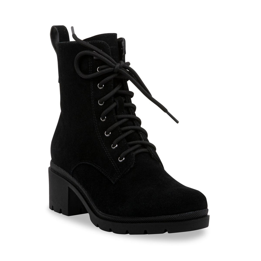 Suede combat boots store women's