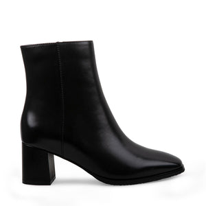 Black Leather Boots And Booties On Sale JOLENE Black Leather Ankle