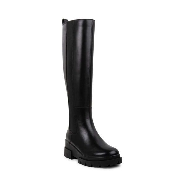 JORDYN Black Leather Knee High Boots | Women's Waterproof Boots â Blondo